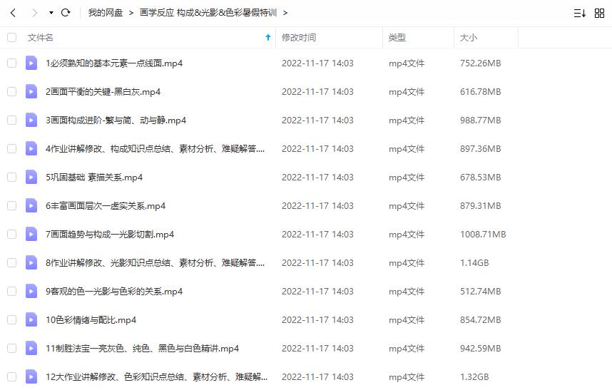 画学反应 构成&光影&色彩暑假特训班2022年