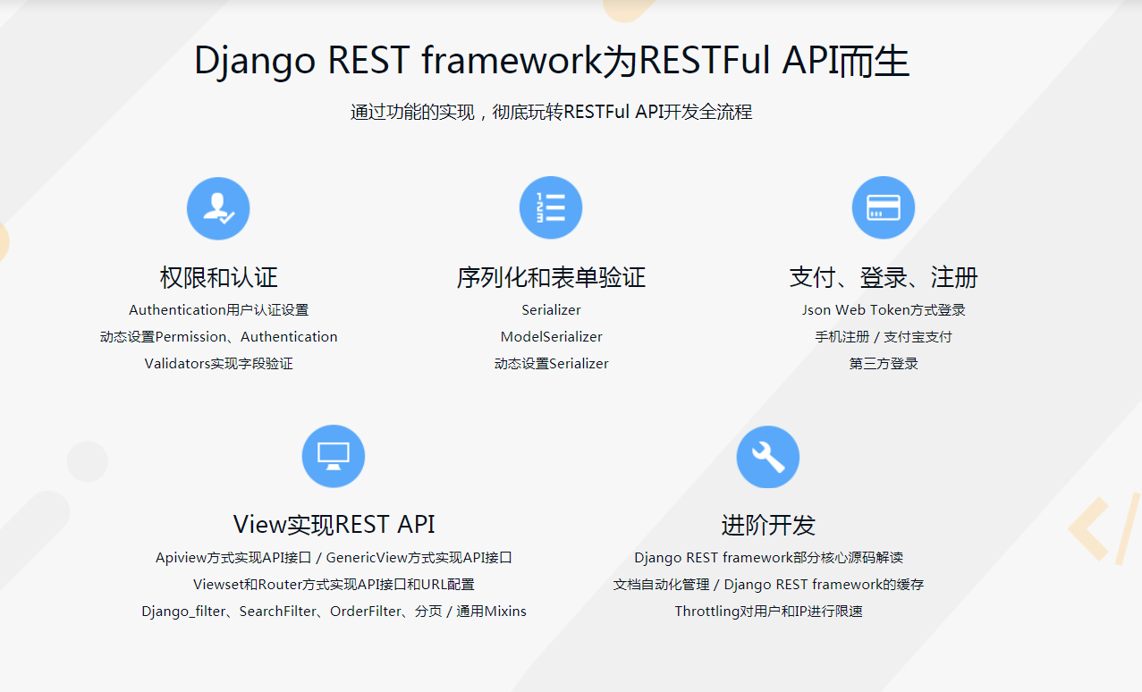 Python前后端分离开发Vue+Django REST framework实战