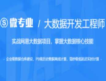 网易云微专业-大数据开发工程师价值14500元重磅首发课