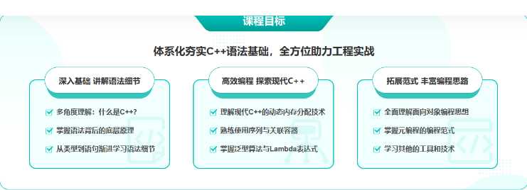 [C++] [特优资源] 深蓝学院-C++基础与深度解析2023.01期