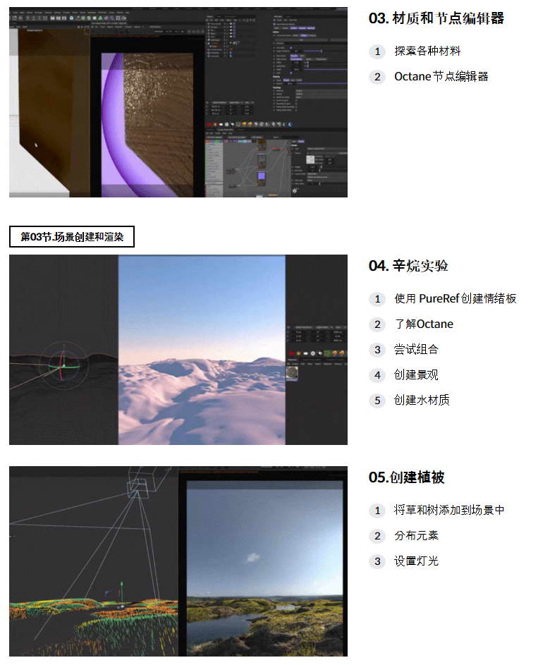 C4D和OCTANE打造梦幻般的自然环境