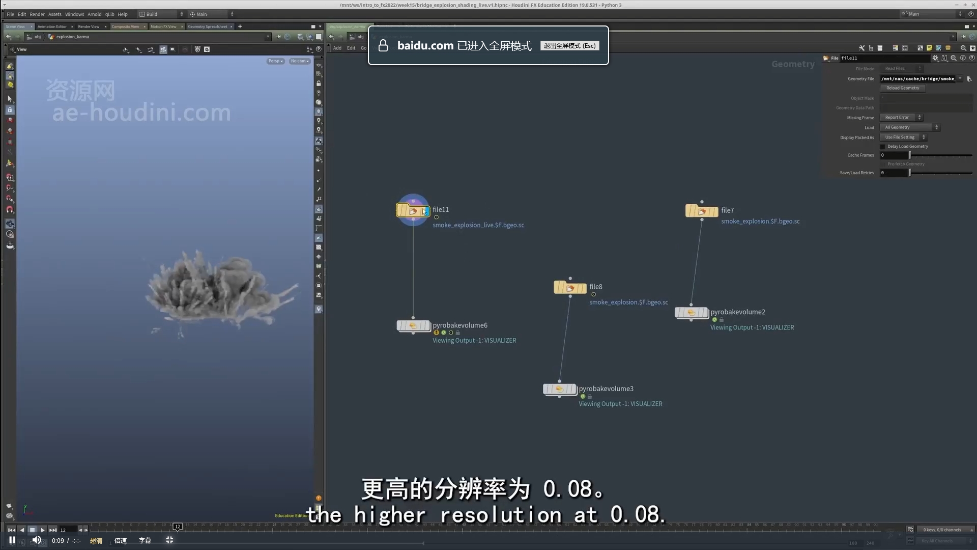 Rebelway 综合FX特效机器人课程Houdini综合质量最强 综合FX