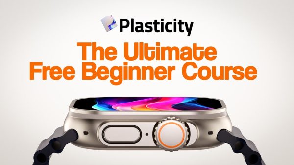 爱学习的老土狗-疯狂星期四-Plasticity 3D Apple Watch建模