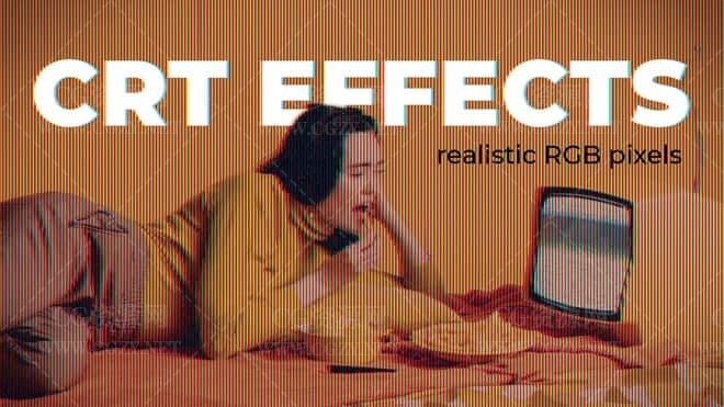 FCPX插件|CRT复古电视逼真RGB像素效果预设 支持M1 CRT TV Effects