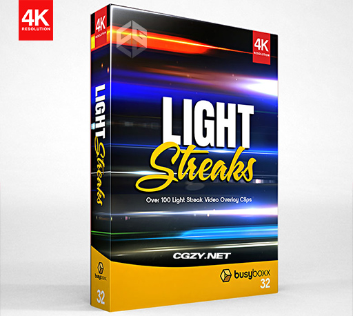 4K视频素材|99个横向条纹光线镜头光效特效叠加素材BBV 32 BusyBoxx – Light Streaks