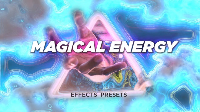 PR模板|炫酷魔法发光能量霓虹灯效果预设 Magical Energy Effects Presets