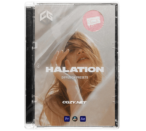 AE/PR/达芬奇预设|专业电影后期光晕扩散滤镜效果预设 Halation-Diffusion Preset Pack