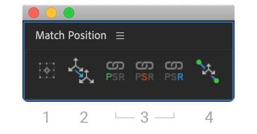 AE脚本|一键快速匹配并链接图层位置方向工具 Match Position v1.1 + 使用教程