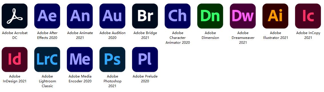 Adobe软件|嬴政天下 Adobe 2021 Mac全家桶破解版下载 支持M1