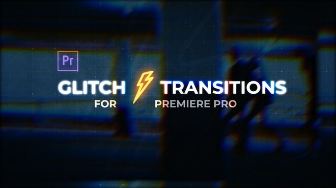 PR模板|90种故障干扰效果过渡转场预设 Glitch Transitions