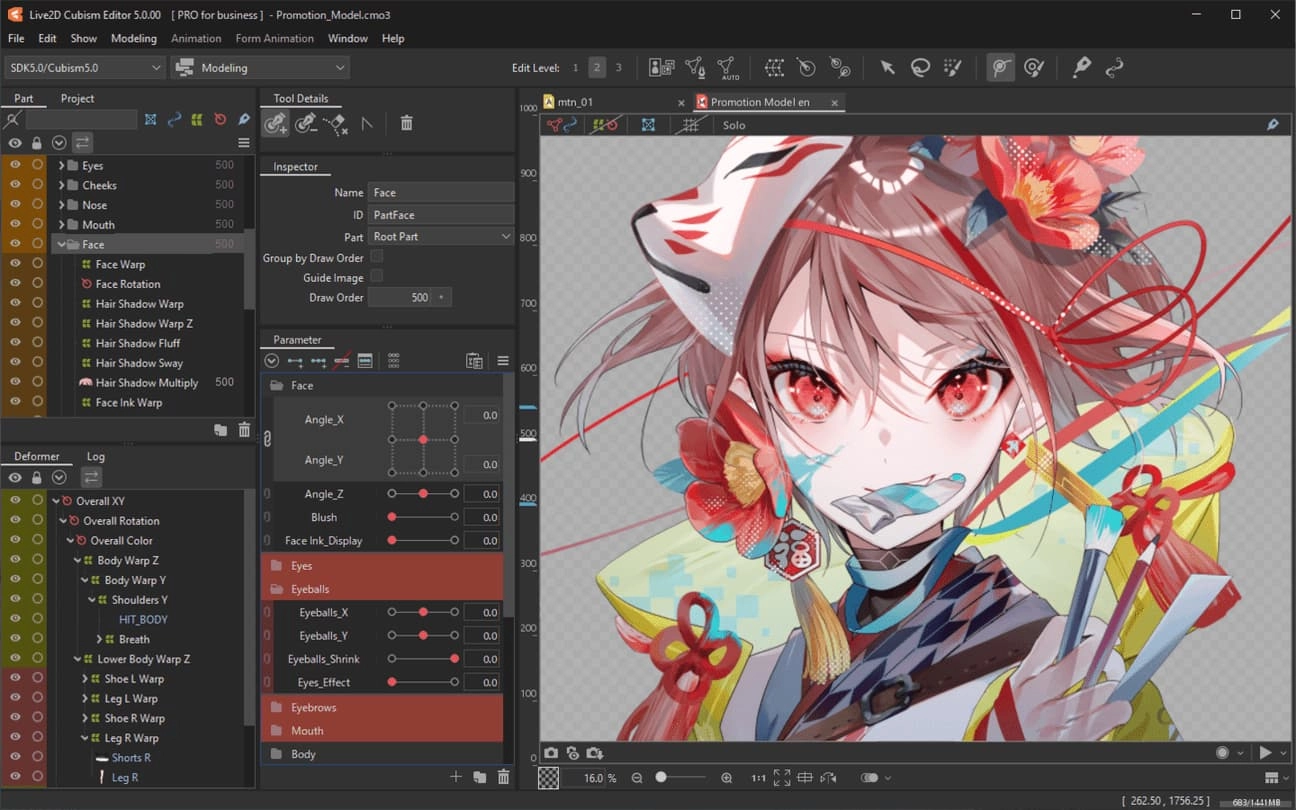 中文二维卡通动画制作软件 Live2D Cubism Pro v5.0.0 Win官网破解版下载