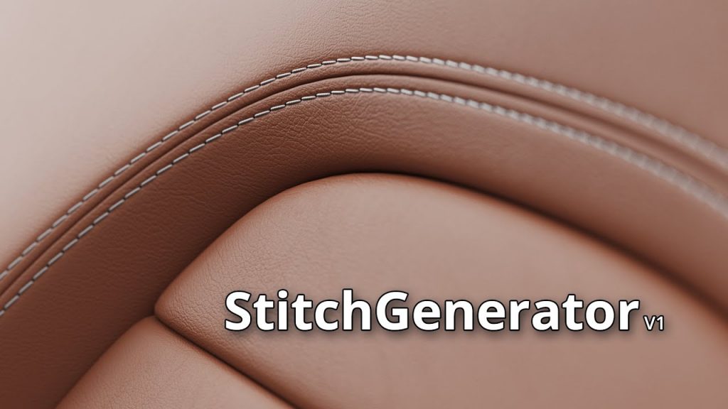 3DS MAX插件|绘制缝合缝线效果插件 StitchGenerator 1.0 for 3ds Max