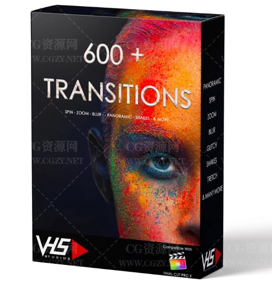 FCPX插件|600多种剪辑必备转场过渡预设包 600+ Final Cut Transitions