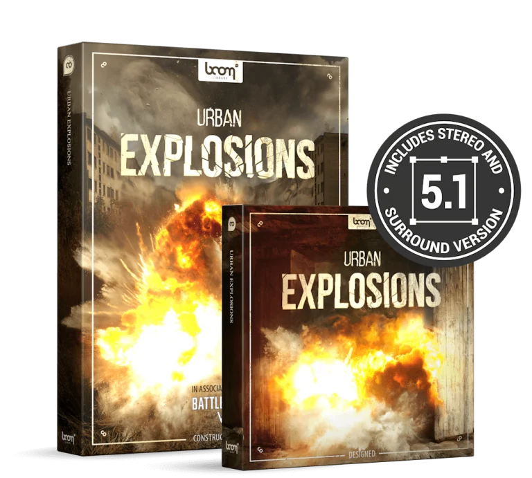 音效素材|650个真实城市建筑电影爆炸音效素材下载-Boom Library Urban Explosions Bundle