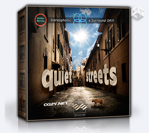 音效|60个宁静的城市街道环境音效素材 Articulated Sounds – Quiet Streets