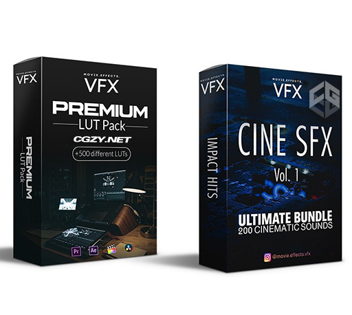 专业电影制作人音效LUT调色预设合集包 CINE SFX Vol. 1 Ultimate Bundle & Premium LUT Pack